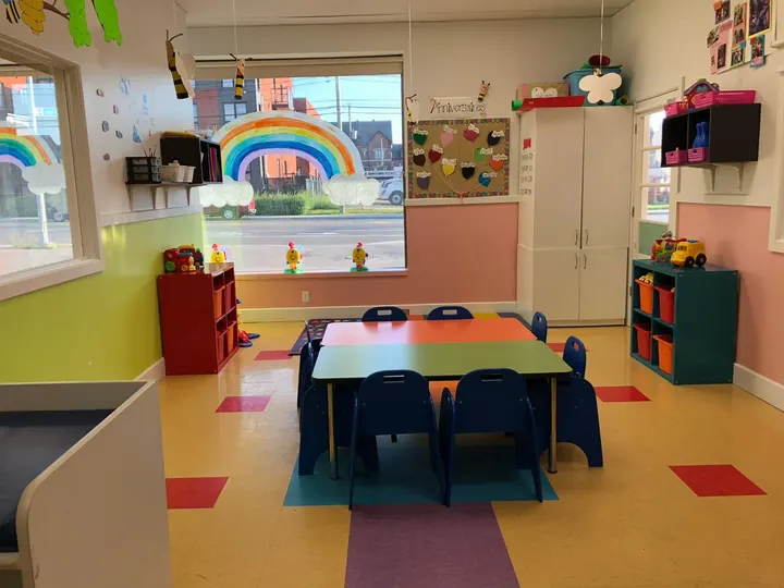 Enfants qui jouent dans nos locaux neufs